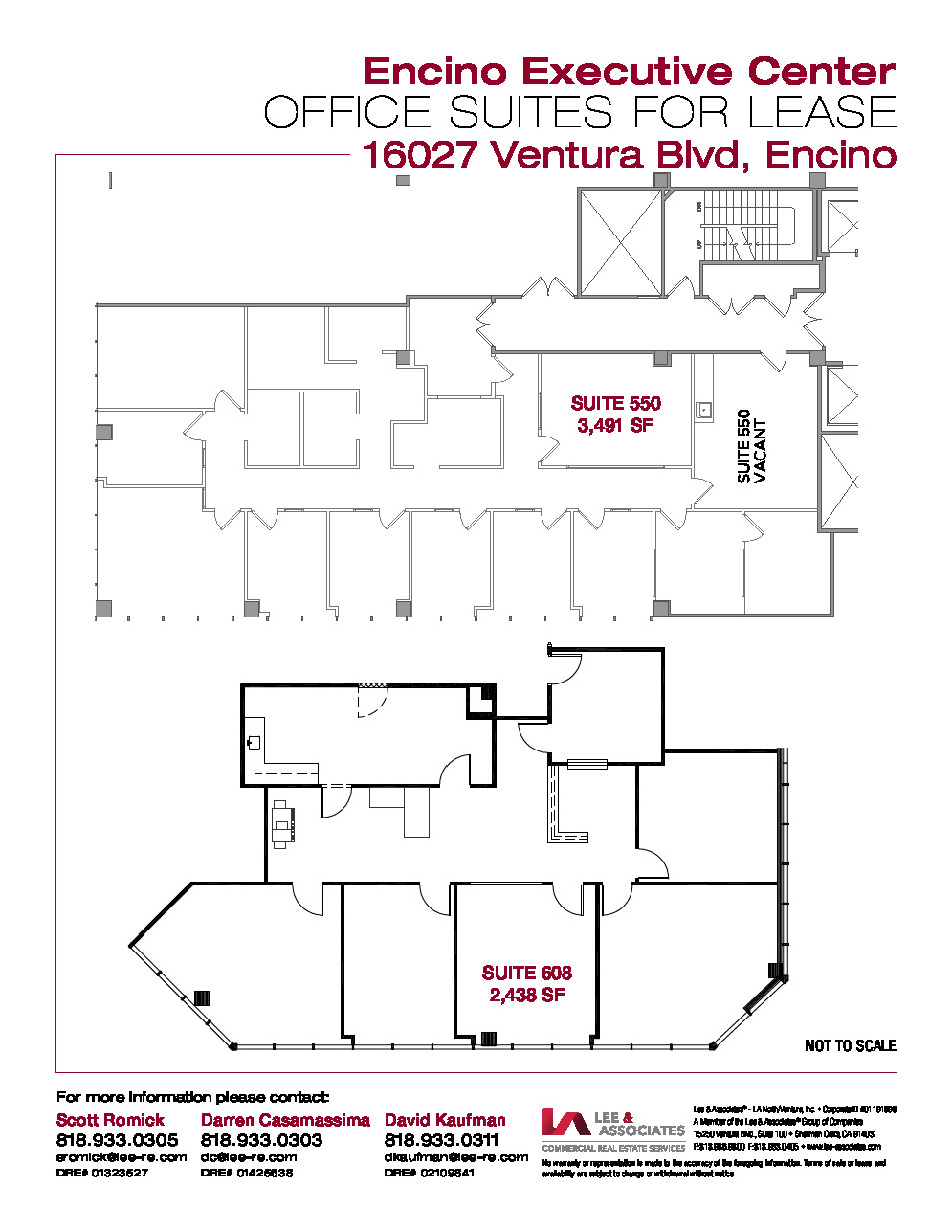 16027 Ventura Blvd, Encino, CA for lease Floor Plan- Image 1 of 1