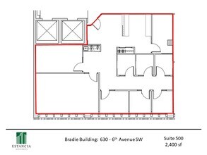 630 6th Ave SW, Calgary, AB for lease Floor Plan- Image 1 of 7