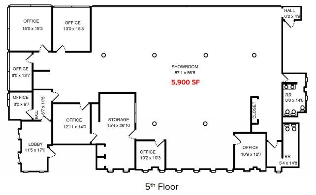 626 Madison Ave, Toledo, OH for lease Floor Plan- Image 1 of 1