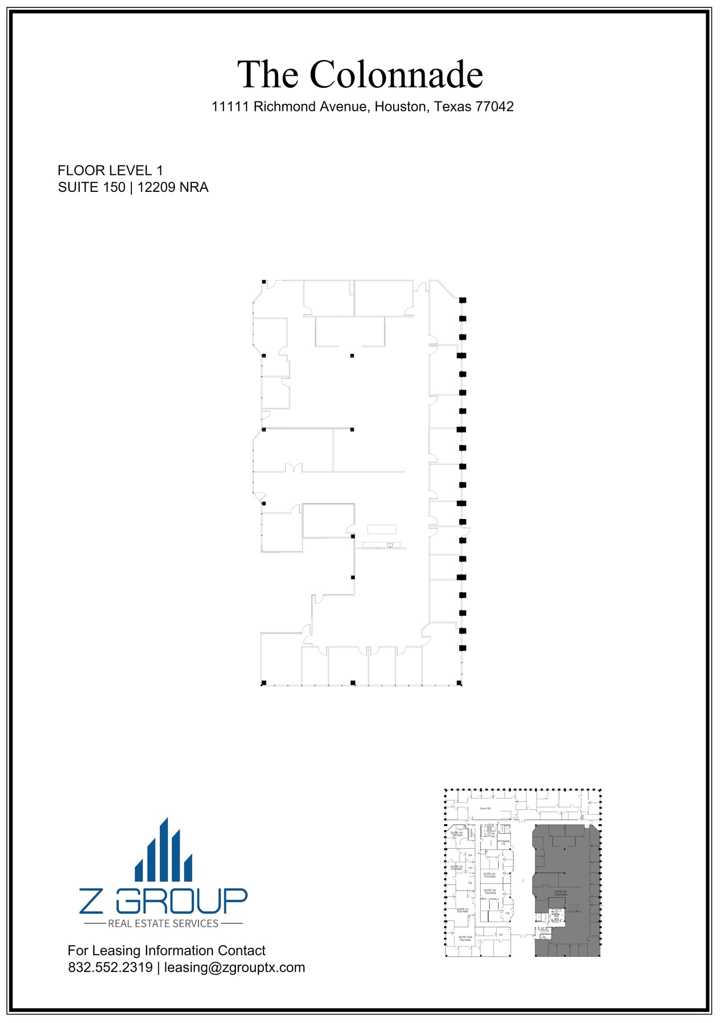 11111 Richmond Ave, Houston, TX for lease Site Plan- Image 1 of 1