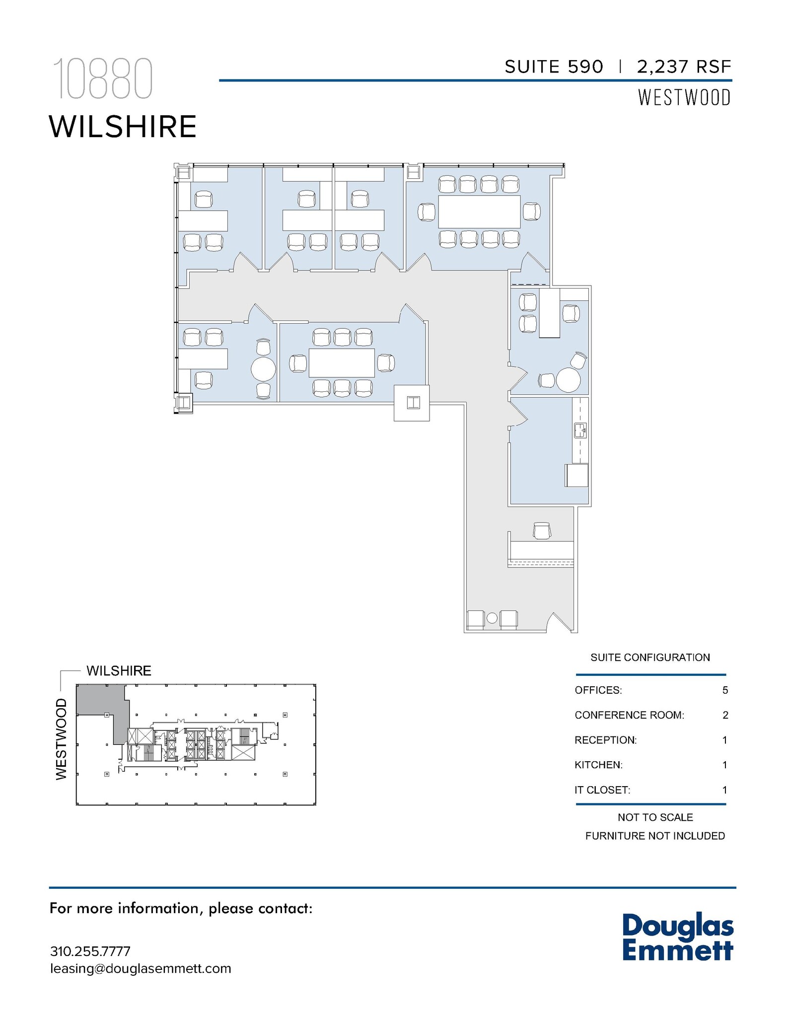 10880 Wilshire Blvd, Los Angeles, CA for lease Floor Plan- Image 1 of 1