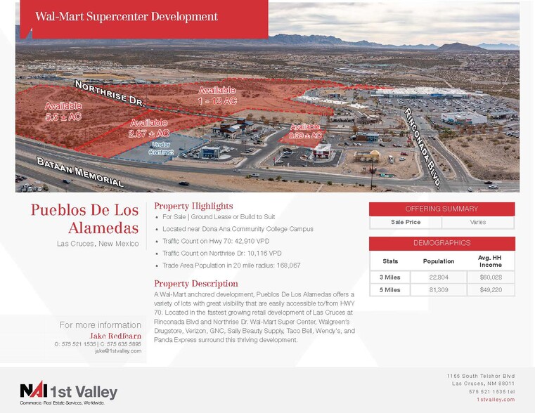 Rinconada Blvd & Northrise Dr, Las Cruces, NM for sale - Building Photo - Image 1 of 2