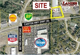 2202 Canton Hwy, Cumming, GA - AERIAL  map view