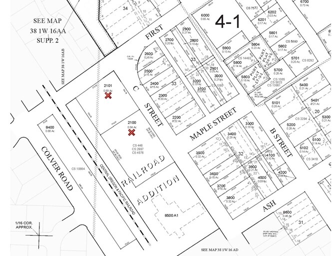 100 C St, Phoenix, OR for sale - Plat Map - Image 1 of 1