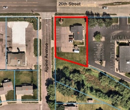 1800 S Alpine Ave, Sioux Falls, SD - AERIAL  map view
