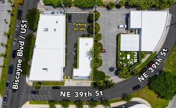 286 NE 39th St, Miami, FL - Aerial  map view