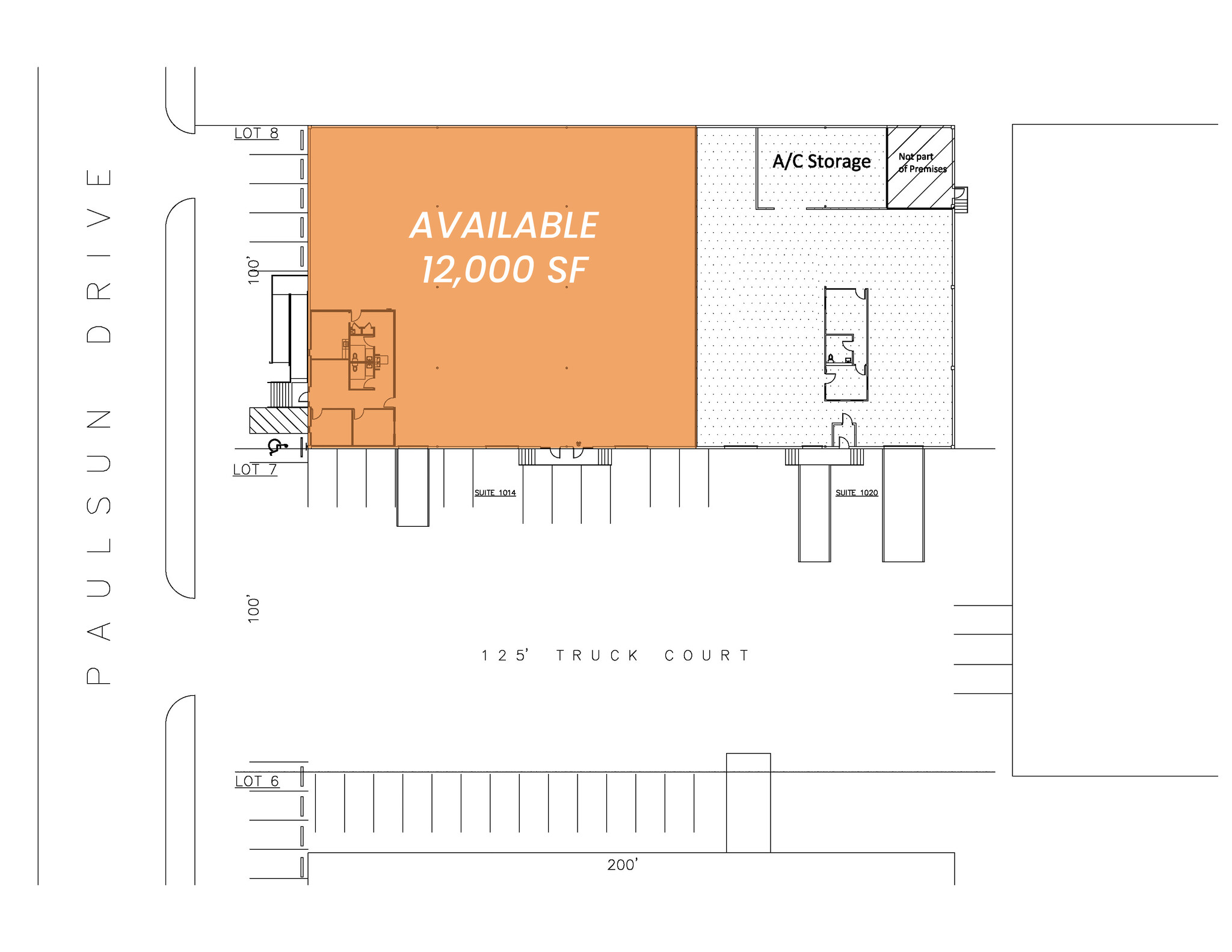 1014-1020 Paulsun St, San Antonio, TX for lease Floor Plan- Image 1 of 1