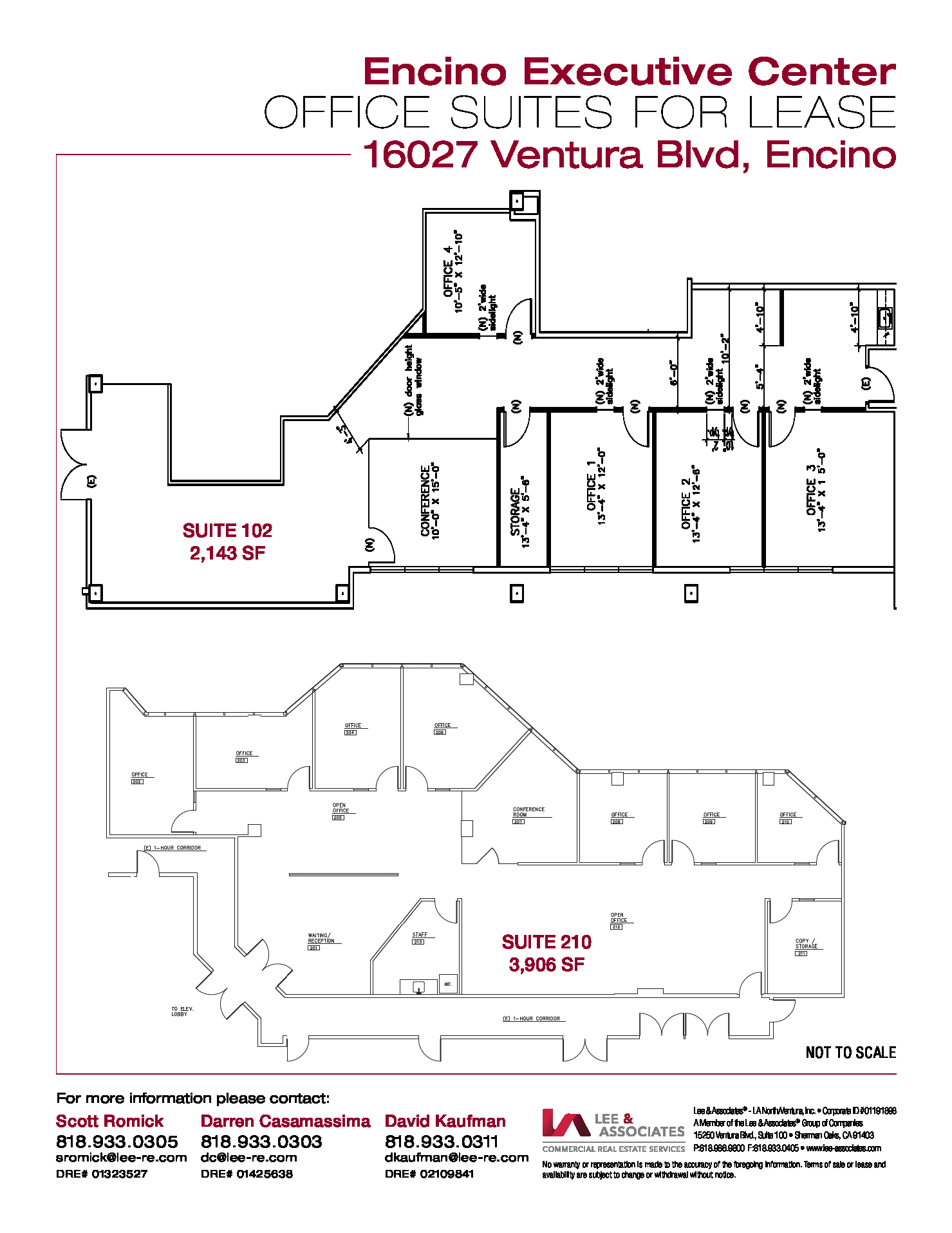 16027 Ventura Blvd, Encino, CA for lease Floor Plan- Image 1 of 1
