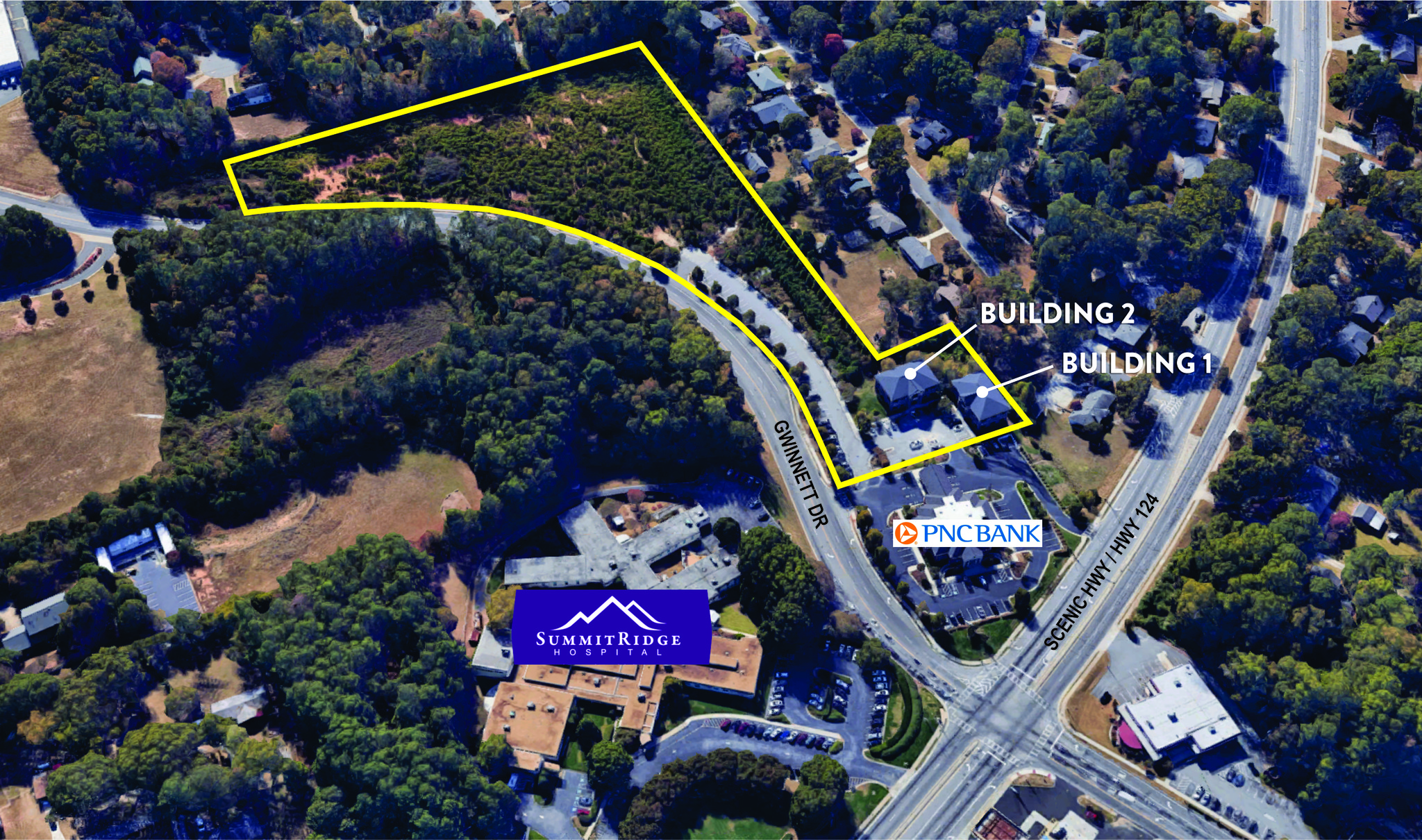 301-311 Gwinnett Dr, Lawrenceville, GA for sale Aerial- Image 1 of 1