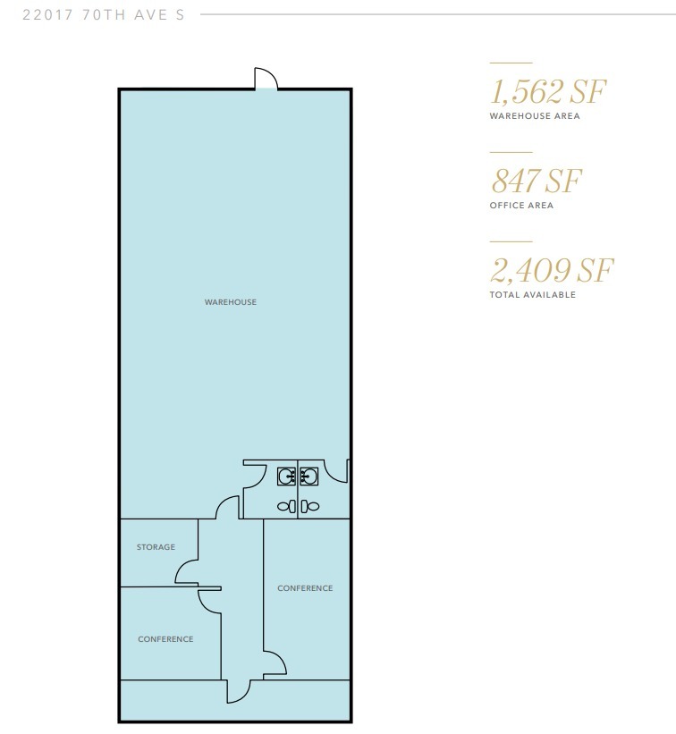 22017-22035 70th Ave S, Kent, WA for lease Floor Plan- Image 1 of 1