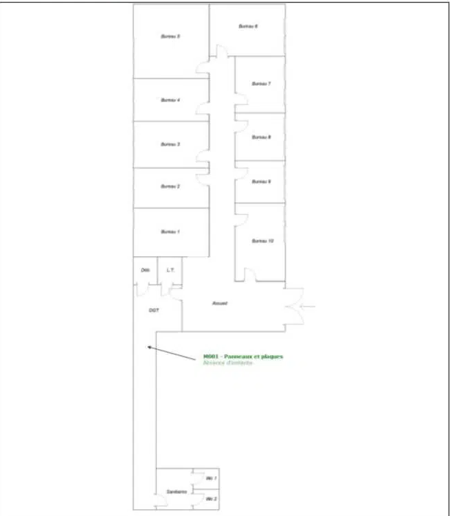 Office in Paris for lease Floor Plan- Image 1 of 1
