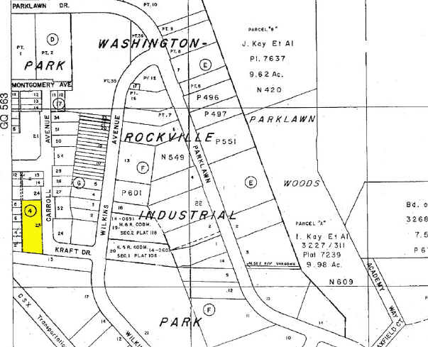 12300 Carroll Ave, Rockville, MD for lease - Plat Map - Image 2 of 7