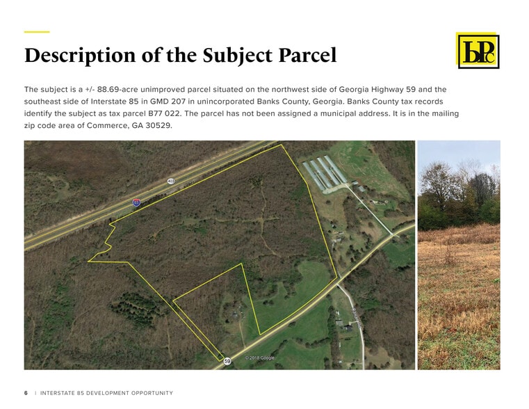 0 Interstate 85, Commerce, GA for sale - Aerial - Image 1 of 5