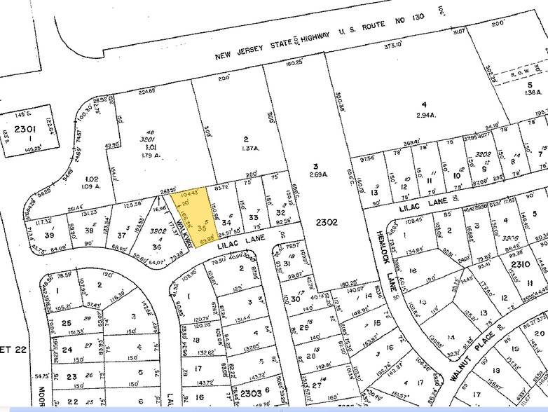 1206 Route 130, Cinnaminson, NJ for sale - Plat Map - Image 1 of 1