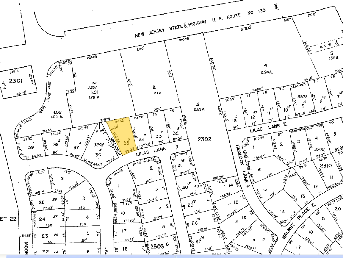 1206 Route 130, Cinnaminson, NJ for sale Plat Map- Image 1 of 1