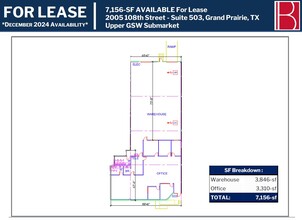 2009 108th St, Grand Prairie, TX for lease Floor Plan- Image 2 of 2