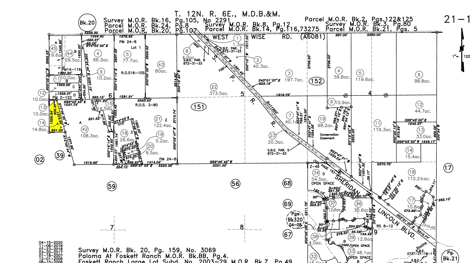 Airport Rd, Lincoln, CA for sale Plat Map- Image 1 of 1