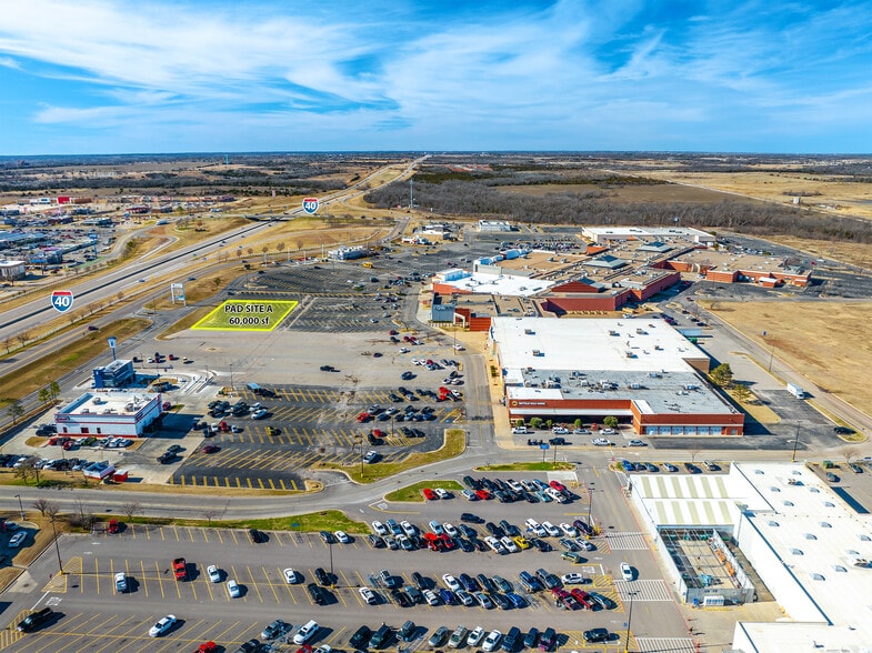 4901 N Kickapoo Ave, Shawnee, OK for lease - Aerial - Image 2 of 3