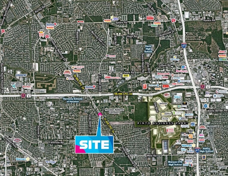 10500 Veterans Memorial Dr, Houston, TX for sale - Goad Map - Image 3 of 3