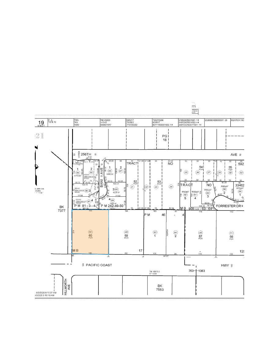 2475 Pacific Coast Hwy, Lomita, CA for lease Plat Map- Image 1 of 2