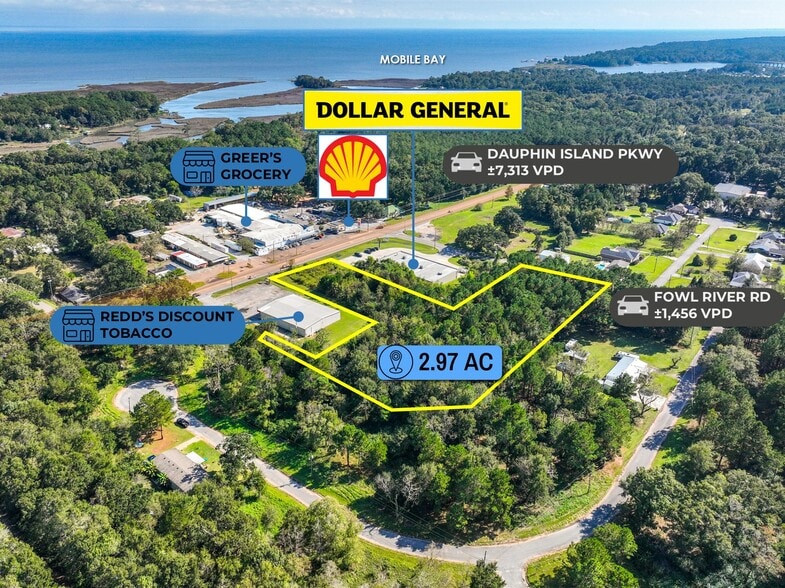 adj. to 3280 Fowl River Road, Theodore, AL for sale - Building Photo - Image 1 of 14