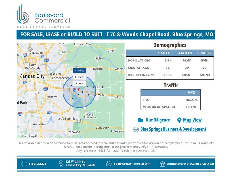 I-70 & Woods Chapel rd, Blue Springs, MO for sale - Other - Image 3 of 3