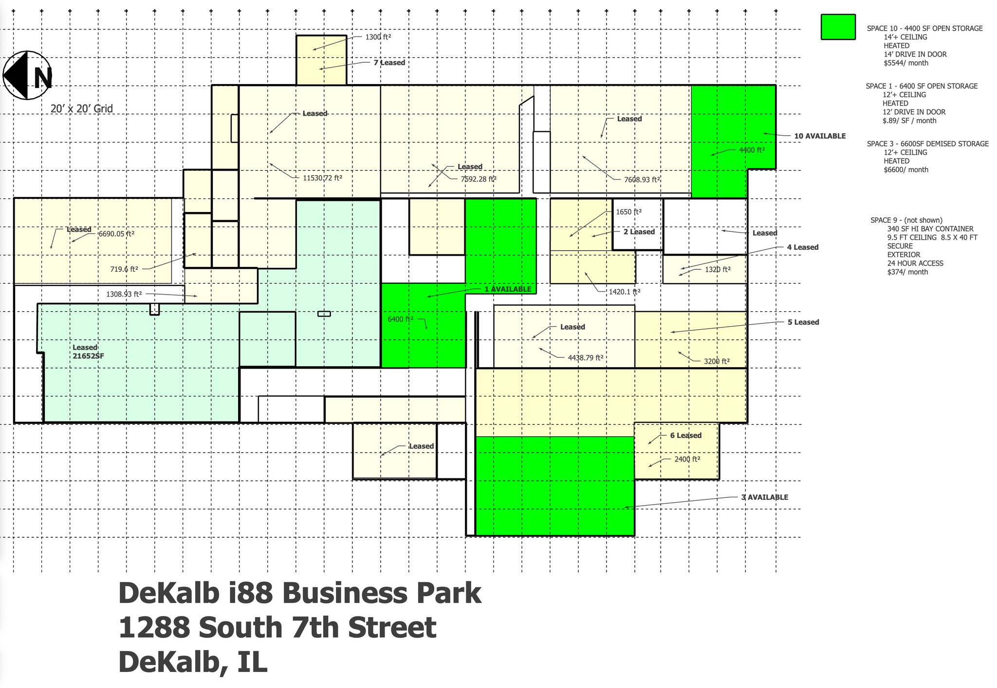 1288 S 7th St, Dekalb, IL for lease Floor Plan- Image 1 of 1