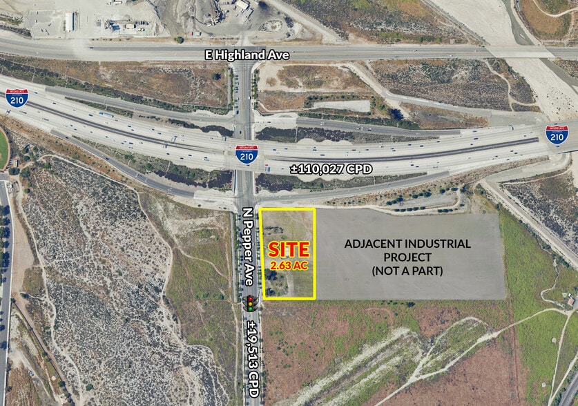 FWY Gas, Drive-Thru, Carwash, Hotel Pads Available, Rialto, CA for lease - Building Photo - Image 1 of 4