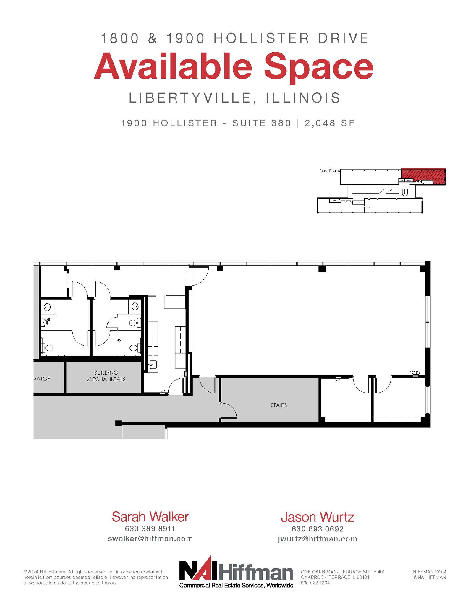 1900 Hollister Dr, Libertyville, IL for lease Floor Plan- Image 1 of 2