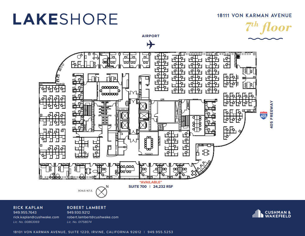 18101 Von Karman Ave, Irvine, CA for lease Floor Plan- Image 1 of 1