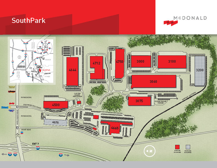 3200 Southpark Blvd, Ellenwood, GA for lease - Site Plan - Image 2 of 2