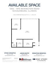 1305 Remington Rd, Schaumburg, IL for lease Floor Plan- Image 1 of 1