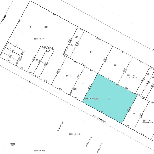 133 W 22nd St, New York, NY for sale - Plat Map - Image 2 of 4