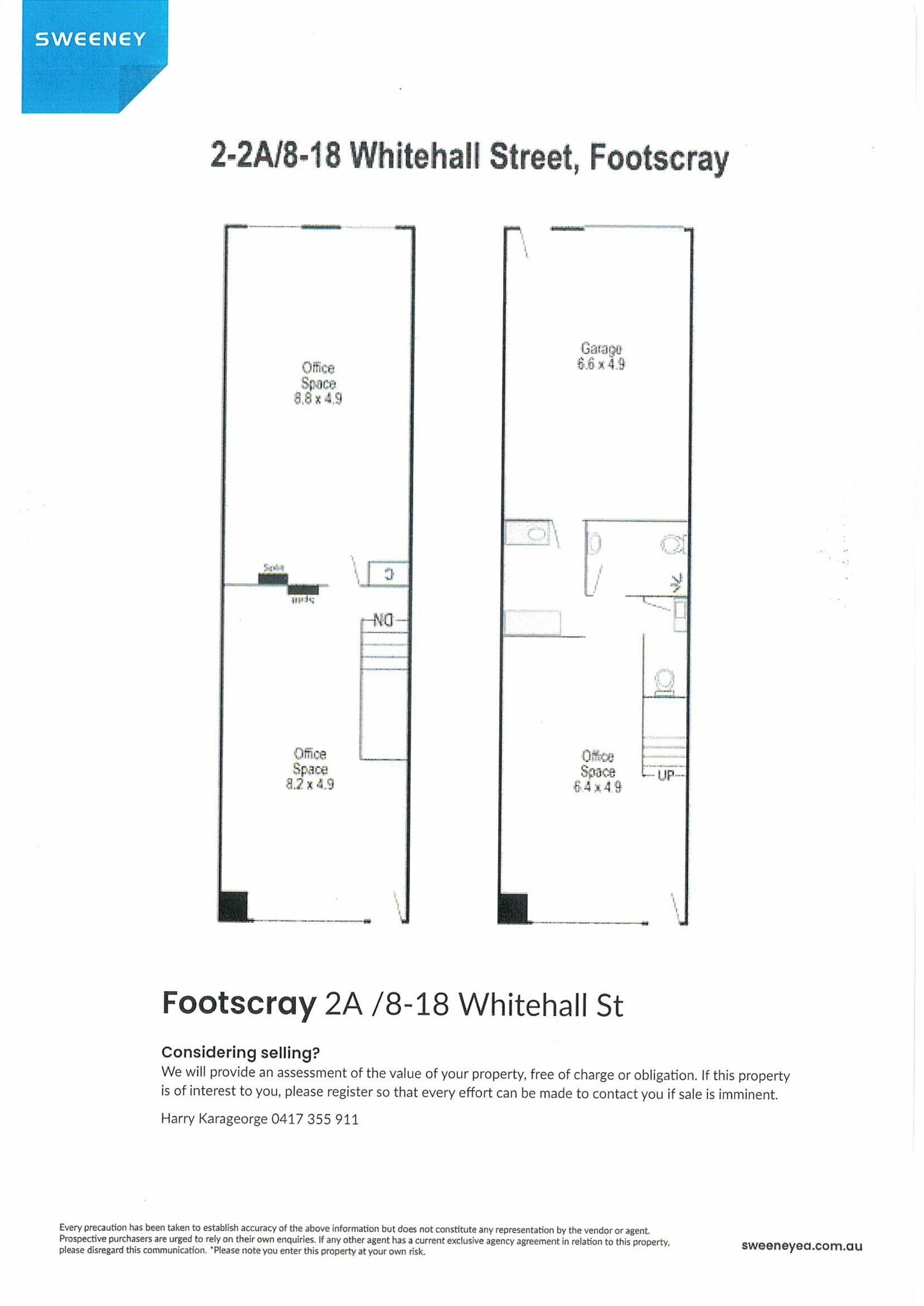 8-18 Whitehall St, Footscray for lease Floor Plan- Image 1 of 1