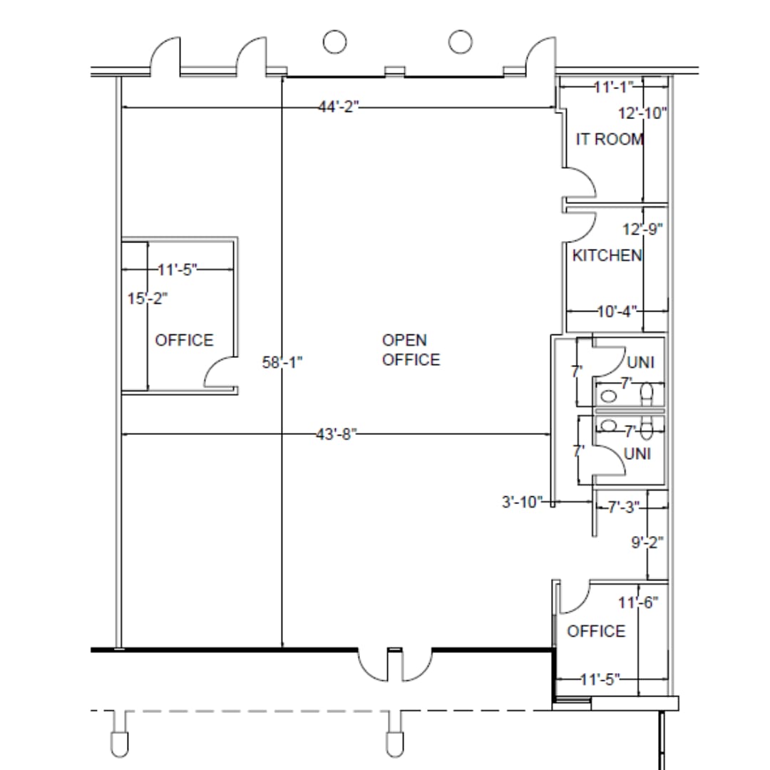 1335 Capital Circle, Marietta, GA for lease Floor Plan- Image 1 of 1
