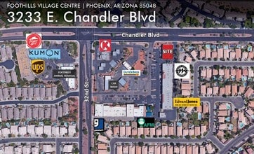 3233 E Chandler Blvd, Phoenix, AZ - AERIAL  map view