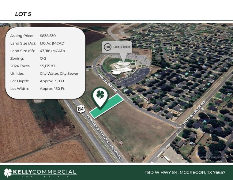 TBD W 84 Lot 5 hwy, Mcgregor, TX for sale - Primary Photo - Image 1 of 2