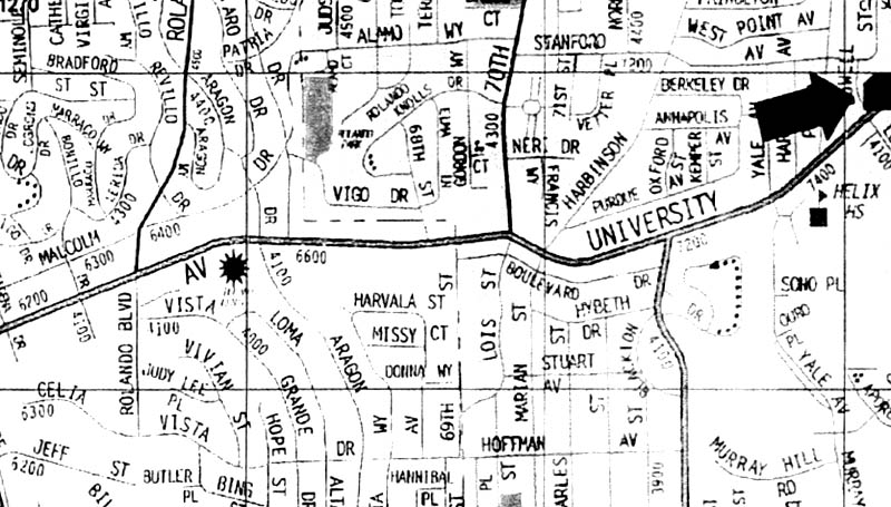 7484 University Ave, La Mesa, CA for lease - Site Plan - Image 3 of 4