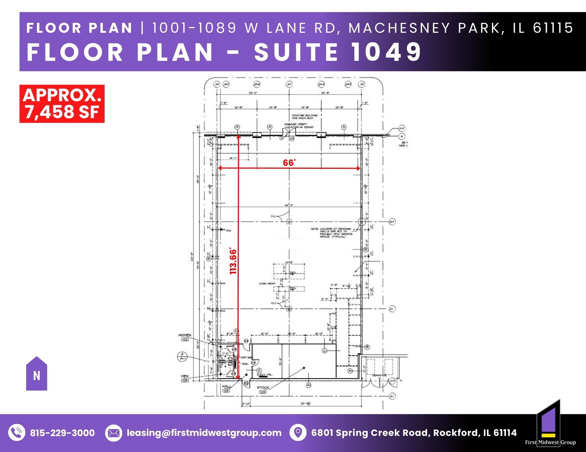 1001-1089 W Lane Rd, Machesney Park, IL for lease Building Photo- Image 1 of 1