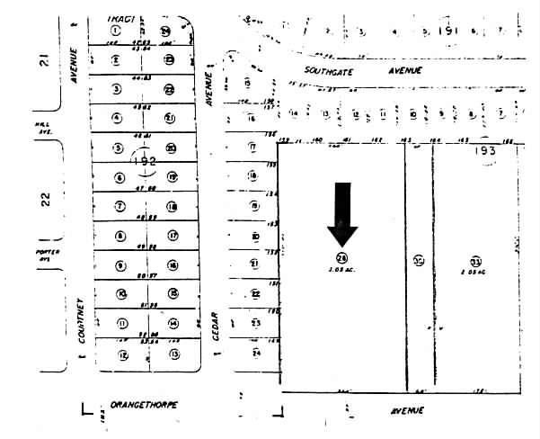 1845-1851 W Orangethorpe Ave, Fullerton, CA for lease - Plat Map - Image 2 of 11