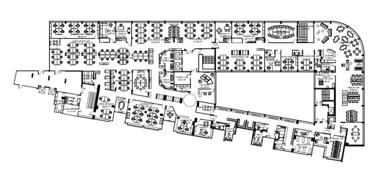 12-32 Terrasse Bellini, Puteaux for lease Floor Plan- Image 1 of 2
