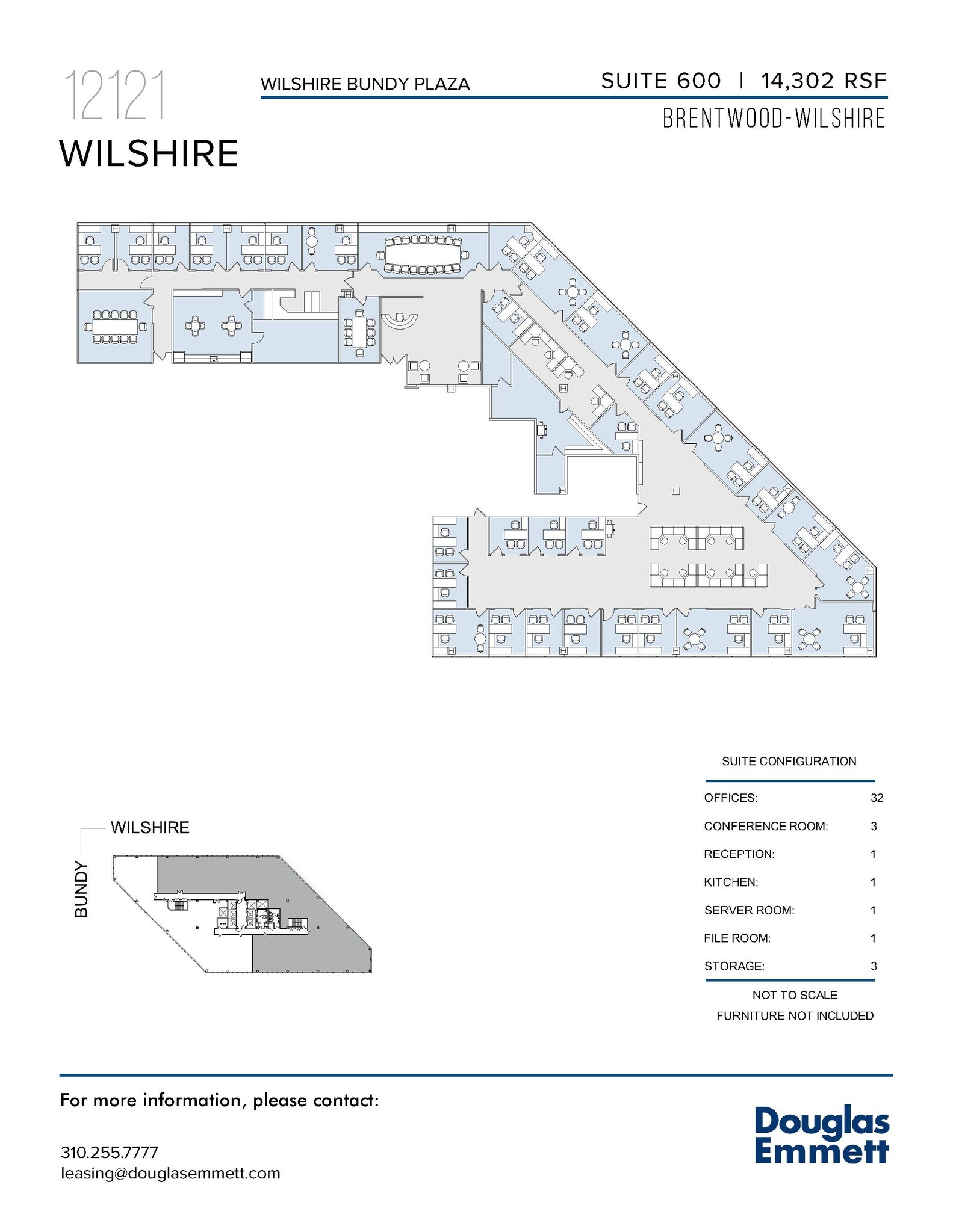 12121 Wilshire Blvd, Los Angeles, CA for lease Floor Plan- Image 1 of 1