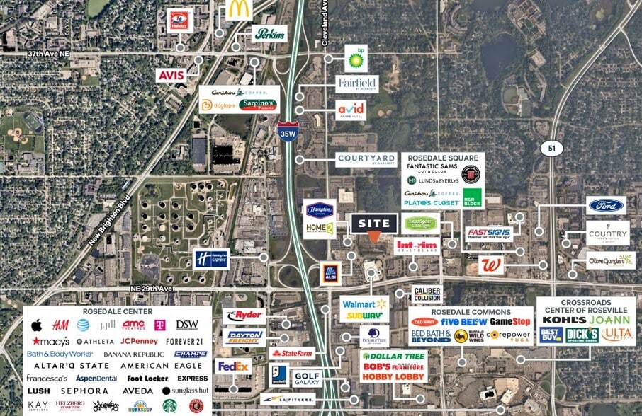 XXX Roseville BTS, Roseville, MN for lease - Aerial - Image 2 of 2