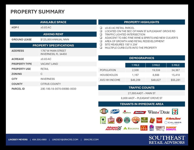 1797 W Main St, Inverness, FL for lease - Building Photo - Image 2 of 8
