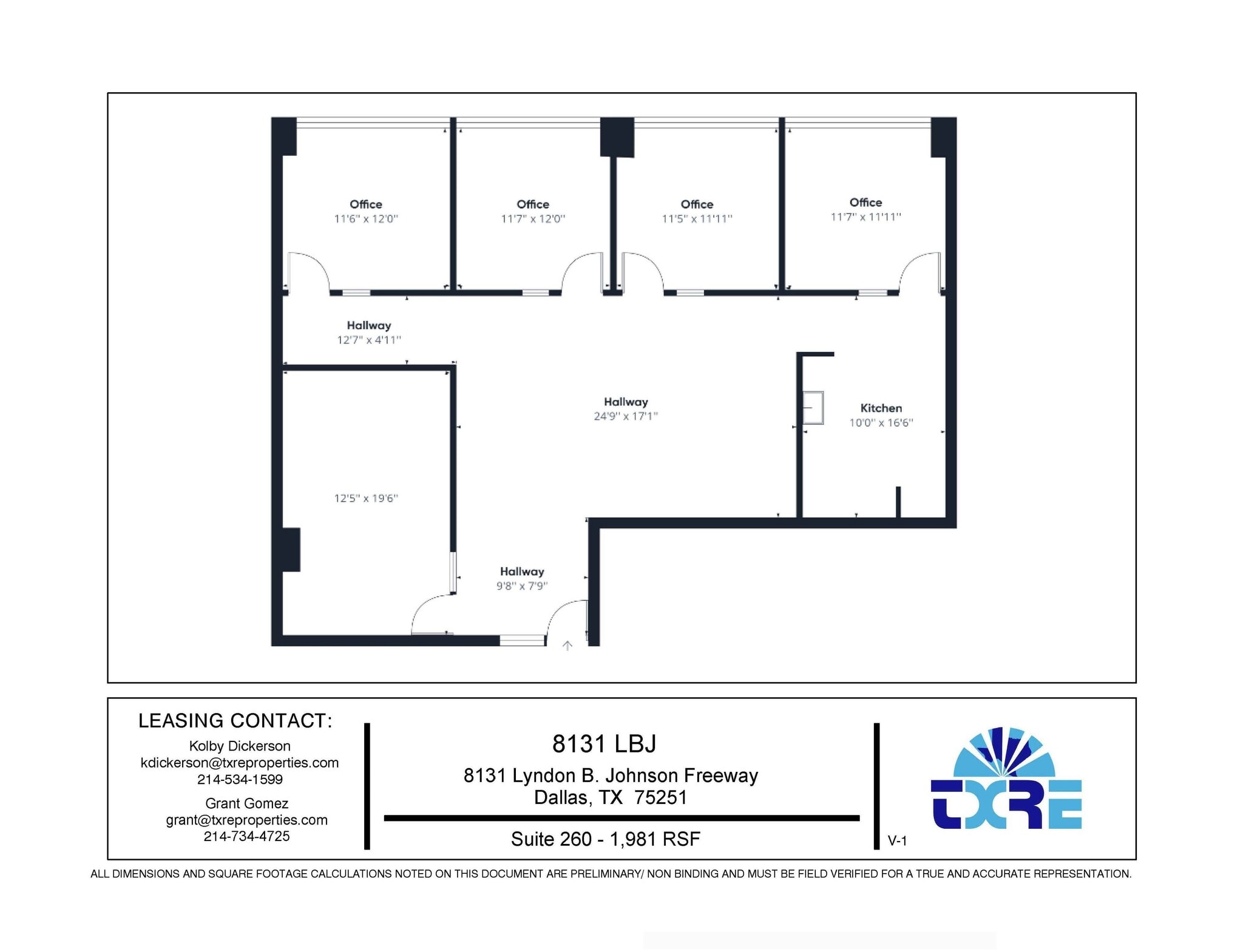 8131 Lyndon B Johnson Fwy, Dallas, TX for lease Floor Plan- Image 1 of 1