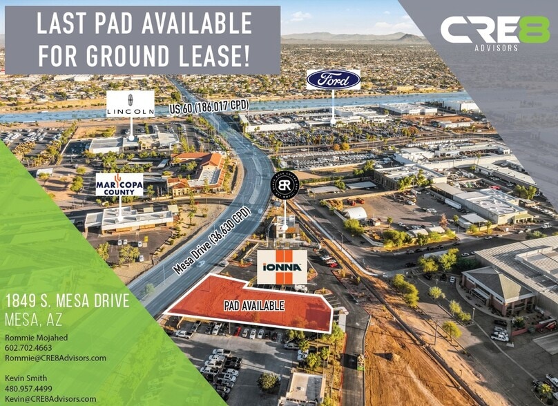 1849 S Mesa Dr, Mesa, AZ for lease - Building Photo - Image 1 of 5