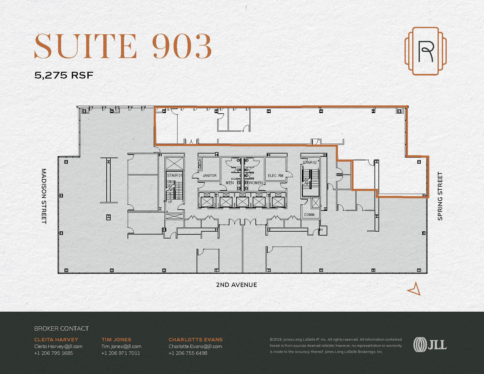 1015 2nd Ave, Seattle, WA for lease Floor Plan- Image 1 of 9