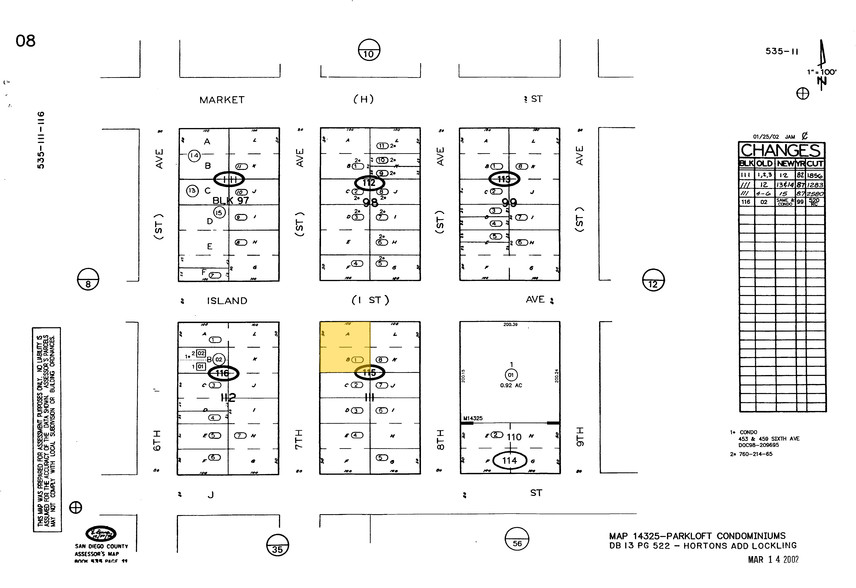 701 Island Ave, San Diego, CA for lease - Plat Map - Image 2 of 11