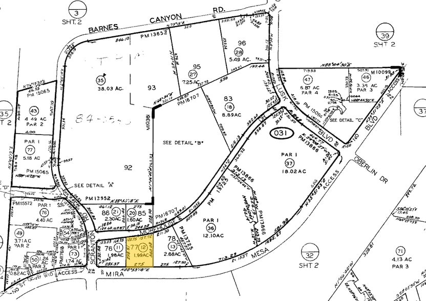 5465 Morehouse Dr, San Diego, CA for lease - Plat Map - Image 2 of 12
