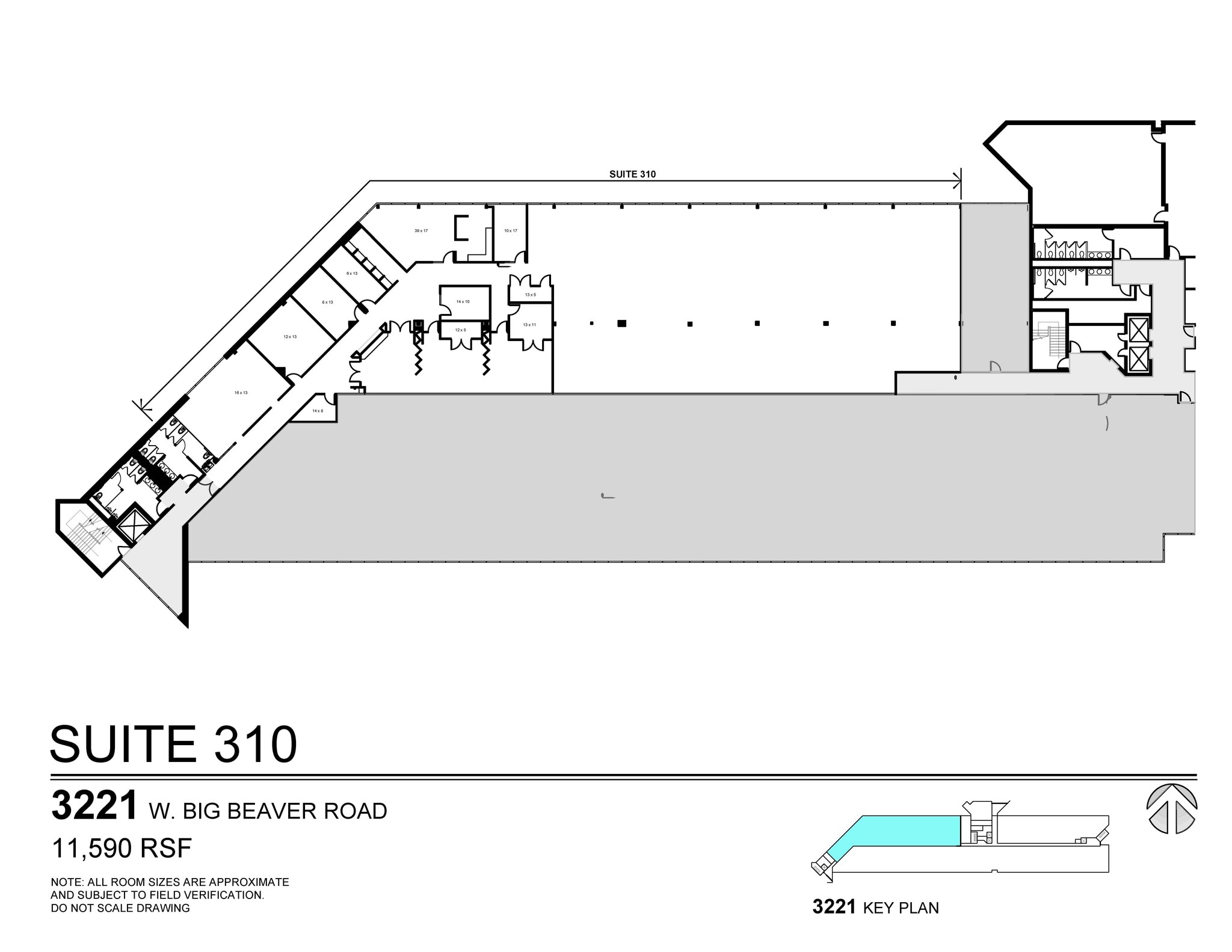 3155 W Big Beaver Rd, Troy, MI for lease Floor Plan- Image 1 of 1